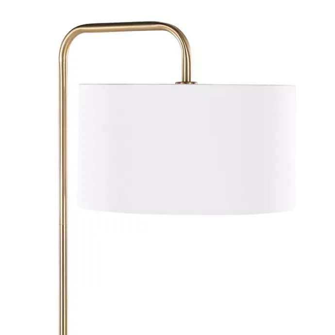 Outlet Kirklands Home Gold Modern Arch Floor Lamp White