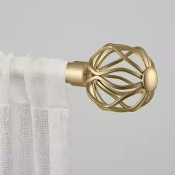 Discount Kirklands Home Gold Open Sphere Curtain Rod, 120 in.