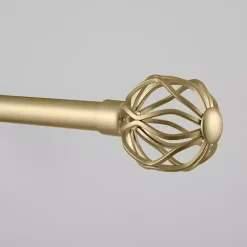 Discount Kirklands Home Gold Open Sphere Curtain Rod, 120 in.