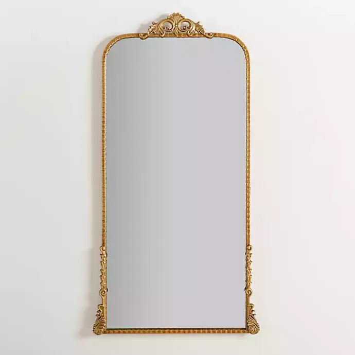 Discount Kirklands Home Gold Ornate Carved Large Wall Mirror