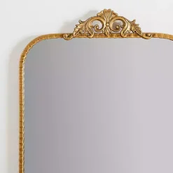 Discount Kirklands Home Gold Ornate Carved Large Wall Mirror