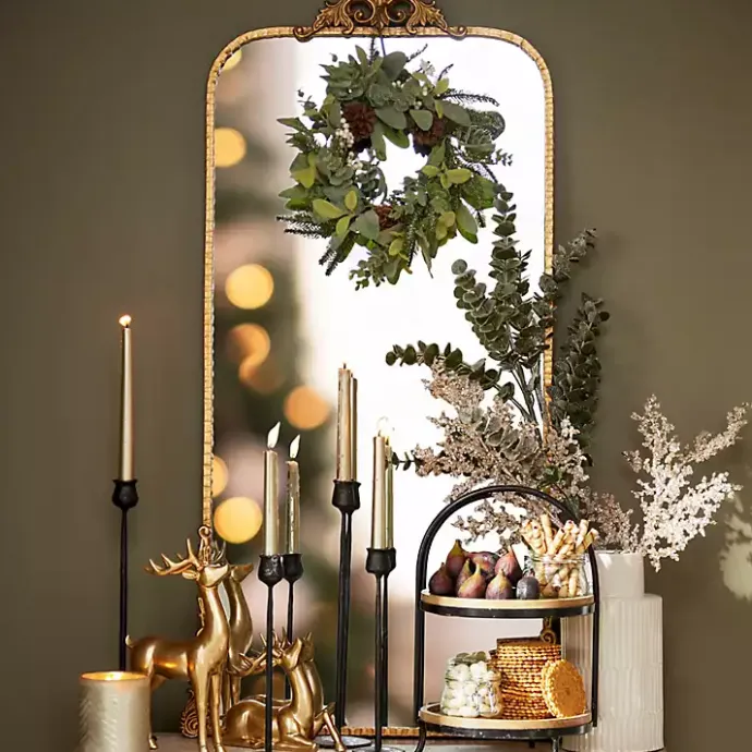 Discount Kirklands Home Gold Ornate Carved Large Wall Mirror