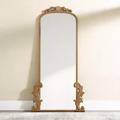 Online Kirklands Home Gold Ornate Scroll Bordeaux Leaner Mirror