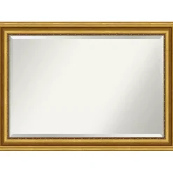 Outlet Kirklands Home Gold Patina Scalloped Frame Beveled Mirror