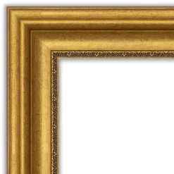 Outlet Kirklands Home Gold Patina Scalloped Frame Beveled Mirror
