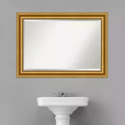 Outlet Kirklands Home Gold Patina Scalloped Frame Beveled Mirror