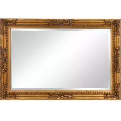 Hot Kirklands Home Queen Ann Rectangular Wall Mirror Gold