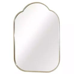 Kirklands Home Gold Rounded Arch Wall Mirror