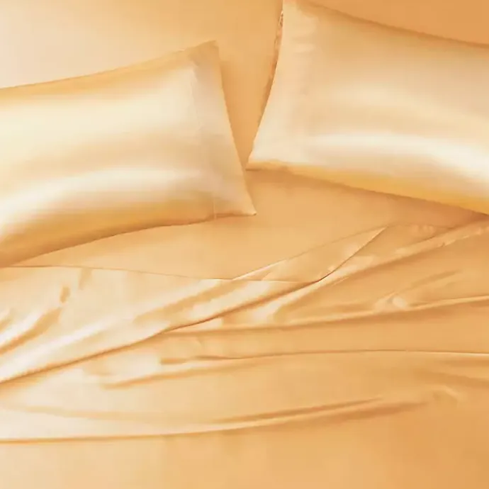 Kirklands Home Satin King 2-pc. Pillow Case Set Gold