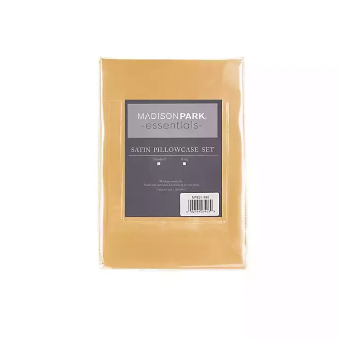 Best Kirklands Home Satin Standard 2-pc. Pillow Case Set Gold