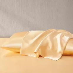 Best Kirklands Home Satin Standard 2-pc. Pillow Case Set Gold