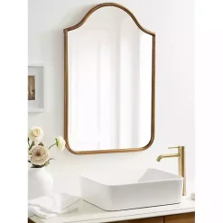 Clearance Kirklands Home Scalloped Arch Fellows Wall Mirror Gold