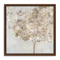 Discount Kirklands Home Gold Shimmering Tree Framed Canvas Art Print