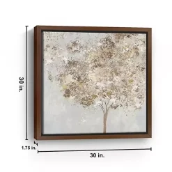 Discount Kirklands Home Gold Shimmering Tree Framed Canvas Art Print