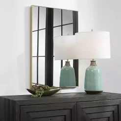 Hot Kirklands Home Simple Frame Rectangle Wall Mirror Gold