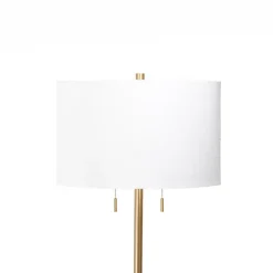 Best Kirklands Home Gold Sleek Modern Floor Lamp White