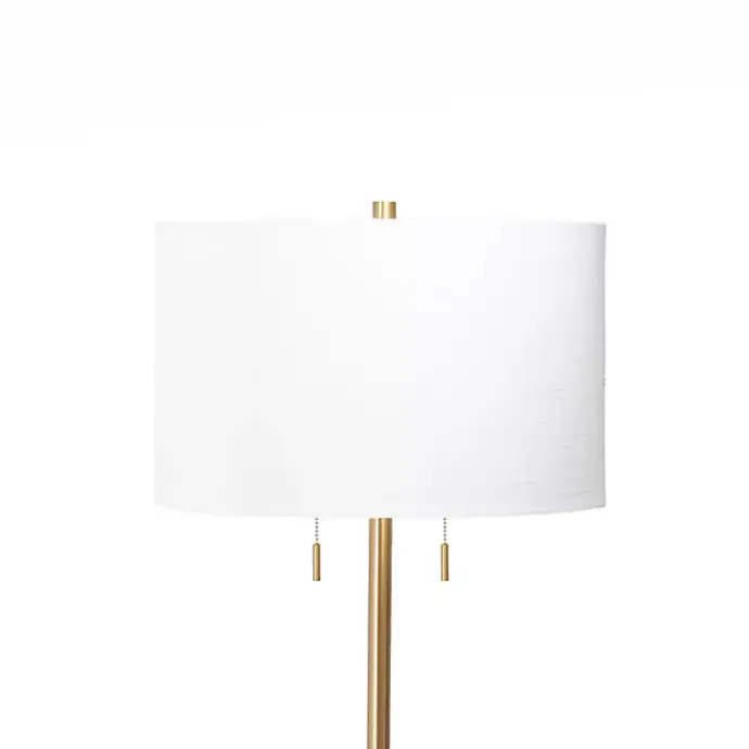 Best Kirklands Home Gold Sleek Modern Floor Lamp White