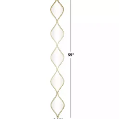 New Kirklands Home Slim Stacked Raindrop Wall Mirror Gold