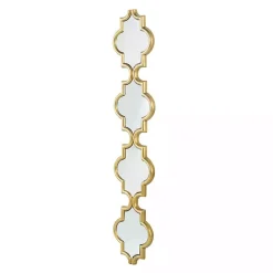 Kirklands Home Slim Stacked Trellis Wall Mirror Gold