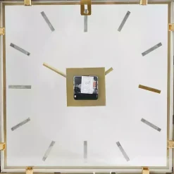 New Kirklands Home Gold Square Minimalist Wall Clock