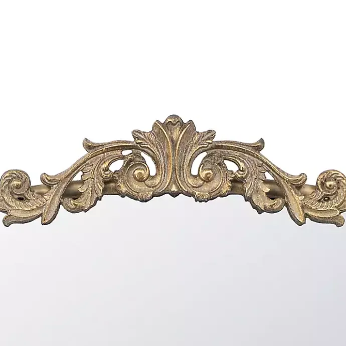 Sale Kirklands Home Gold Studded Scroll Arched Mirror, 36 in.
