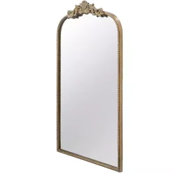 Sale Kirklands Home Gold Studded Scroll Arched Mirror, 36 in.