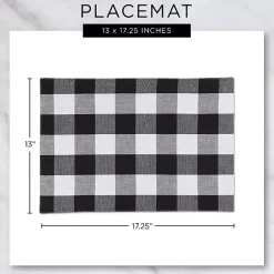 Discount Kirklands Home Textured Twill Weave Placemats, Set of 6 Gold
