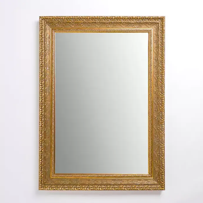 New Kirklands Home Vintage Wall Mirror Gold