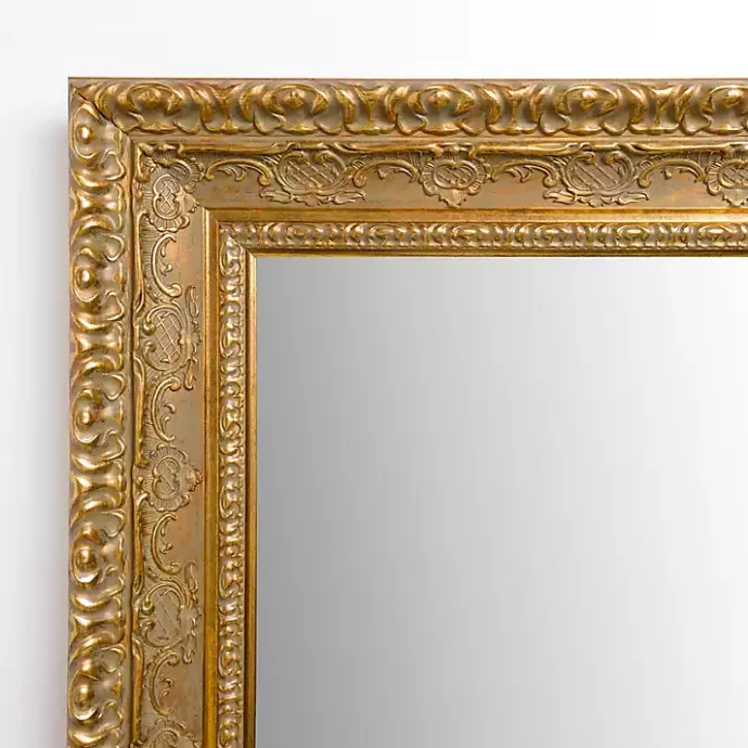 New Kirklands Home Vintage Wall Mirror Gold