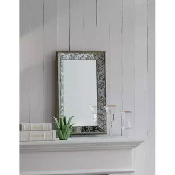 Online Kirklands Home Gold Weathered Frame Wall Mirror, 9x12