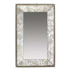 New Kirklands Home Gold Weathered Frame Wall Mirror, 12x29