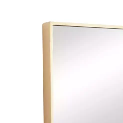 New Kirklands Home Gold Wood Rectangular Wall Mirror, 14x36 in.