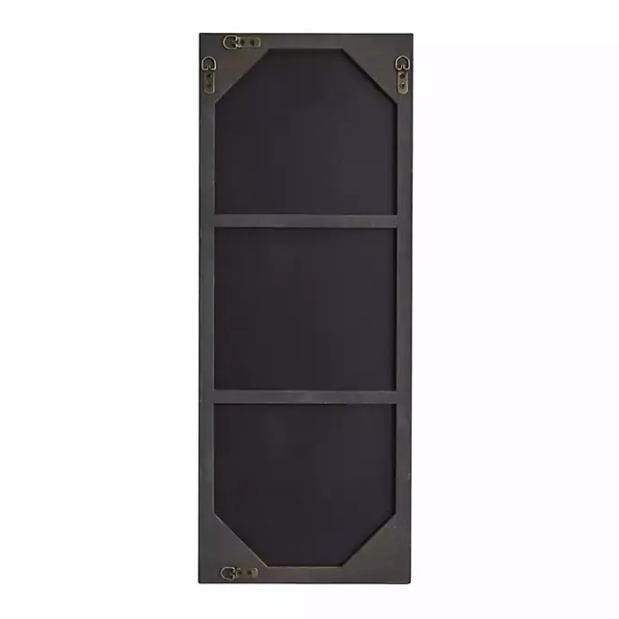 New Kirklands Home Gold Wood Rectangular Wall Mirror, 14x36 in.
