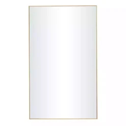 Sale Kirklands Home Gold Wood Rectangular Wall Mirror, 24x40 in.