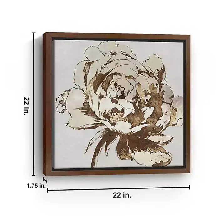 Discount Kirklands Home Golden Blossom I Framed Canvas Art Print