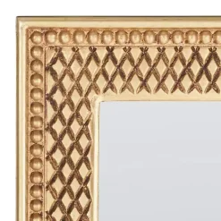 Discount Kirklands Home Golden Carved Textured Wall Mirror