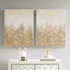 Best Kirklands Home en Glimmer Canvas Art Prints, Set of 2 Gold