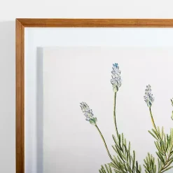 Sale Kirklands Home Golden Leaves Herbs Lavender Framed Art Print