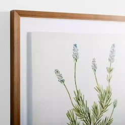 Sale Kirklands Home Golden Leaves Herbs Lavender Framed Art Print