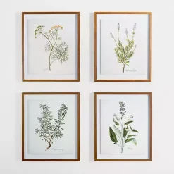 Sale Kirklands Home Golden Leaves Herbs Lavender Framed Art Print