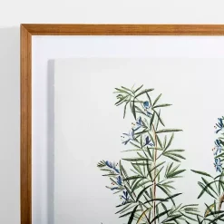 Best Kirklands Home Golden Leaves Herbs Rosemary Framed Art Print