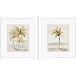 Hot Kirklands Home Golden Palm Framed Art Prints, Set of 2