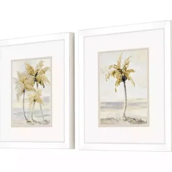 Hot Kirklands Home Golden Palm Framed Art Prints, Set of 2