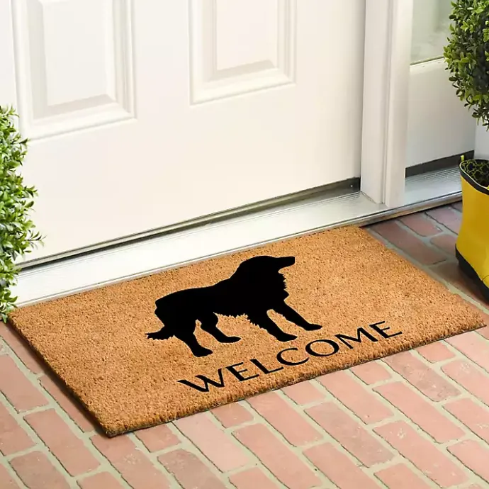 Clearance Kirklands Home Golden Retriever Welcome Doormat