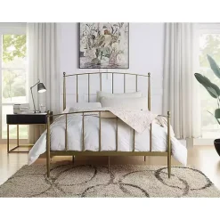 Online Kirklands Home en Sun Modern Arch Full Bed Frame Gold