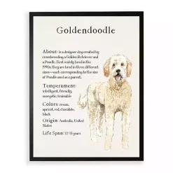 Hot Kirklands Home Goldendoodle Facts Framed Wall Plaque