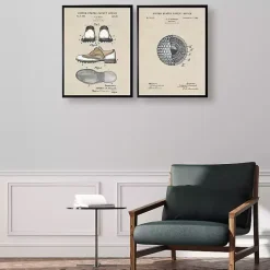Discount Kirklands Home Golf Ball Patent Framed Art Print