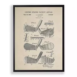 Kirklands Home Golf Club Patent Framed Art Print