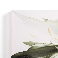 Discount Kirklands Home Graceful Greens Abstract Canvas Art Print