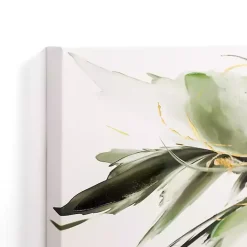 Discount Kirklands Home Graceful Greens Abstract Canvas Art Print